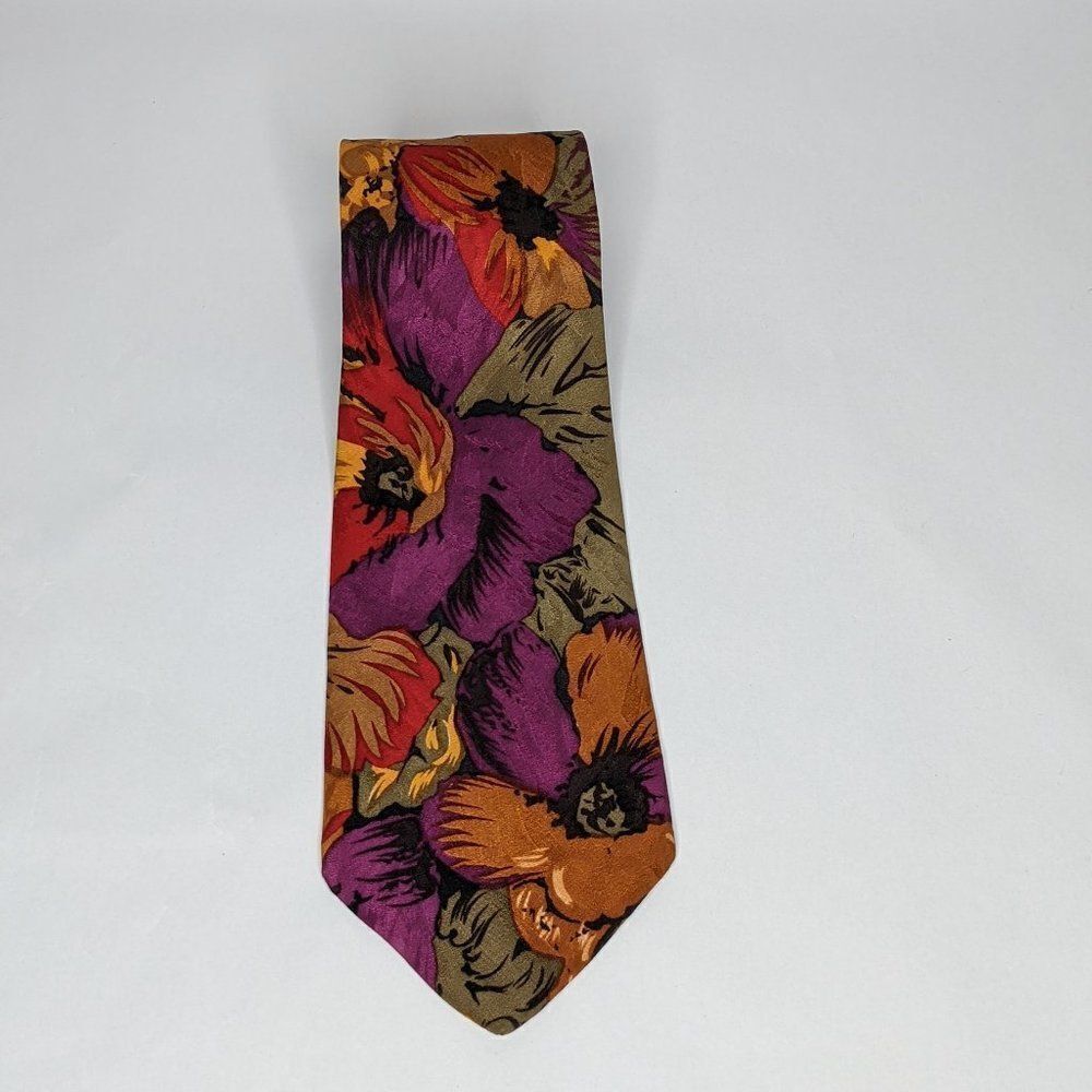 Valentino Pietro Tie Pure Silk Floral Print